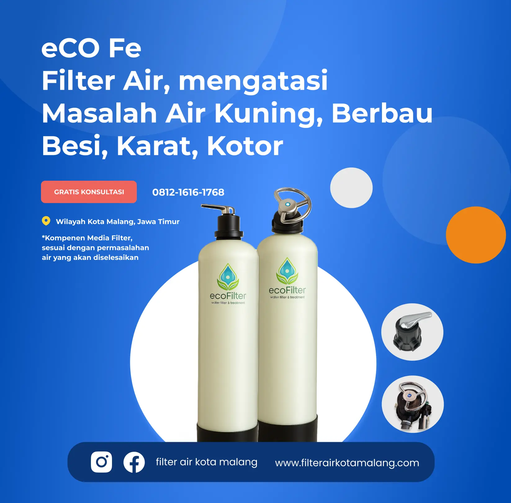 Filter Air Kuning, Bau Besi, Karat, Kotor - Filter Air Kota Malang | EcoFilter