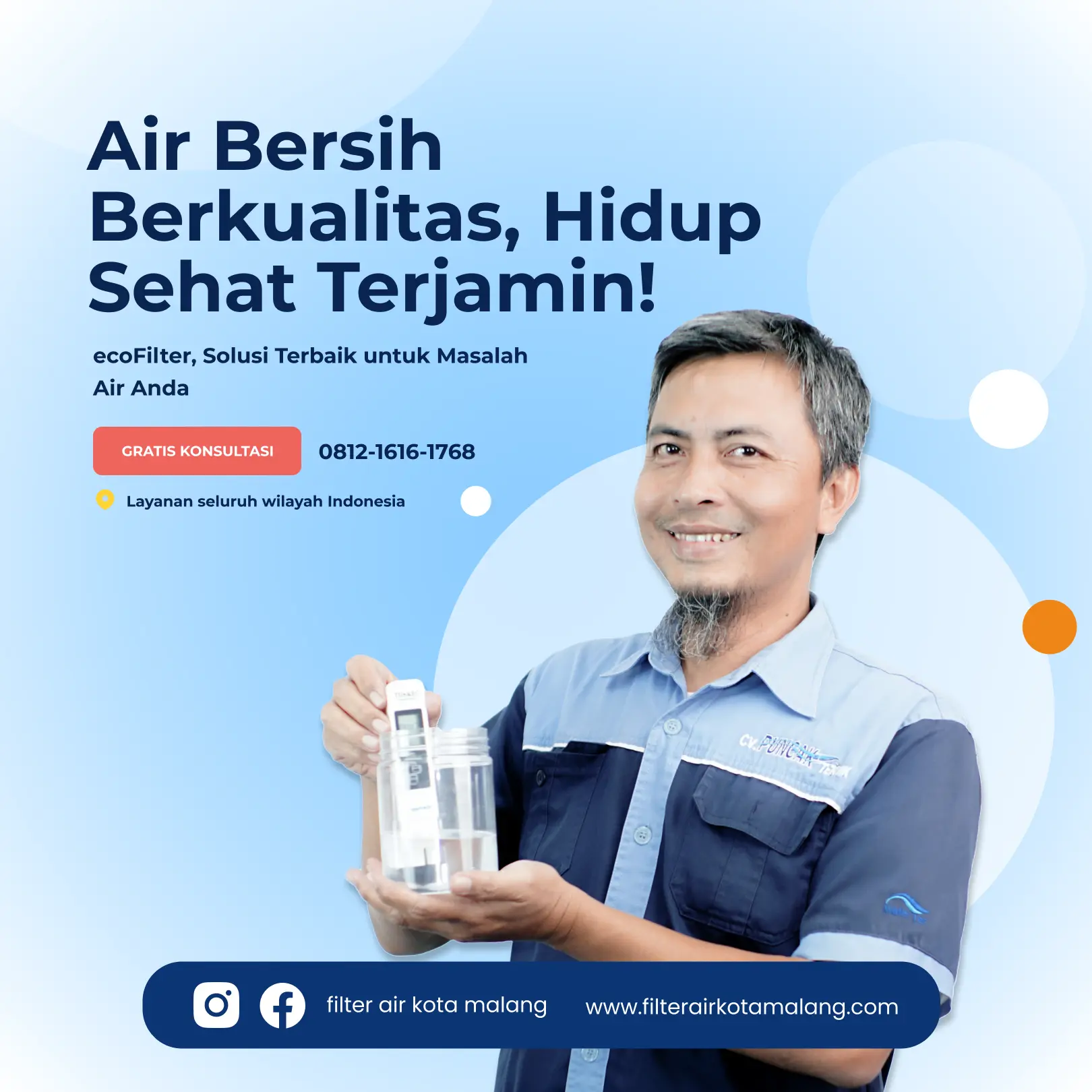 Filter Air Kuning, Bau Besi, Karat, Kotor - Filter Air Kota Malang | EcoFilter - foto 3