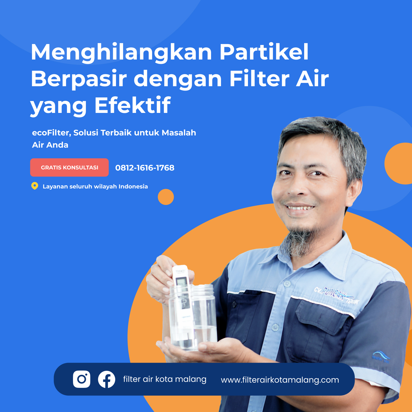 Menghilangkan Partikel Berpasir dengan Filter Air yang Efektif