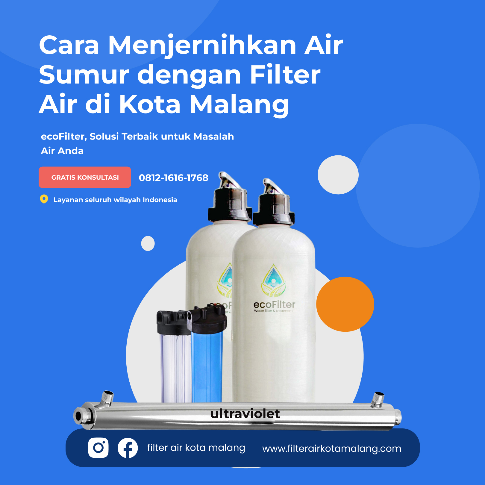 Cara Menjernihkan Air Sumur dengan Filter Air di Kota Malang