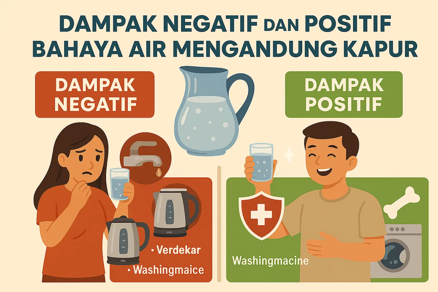 Dampak Negatif dan Positif Bahaya Air Mengandung Kapur