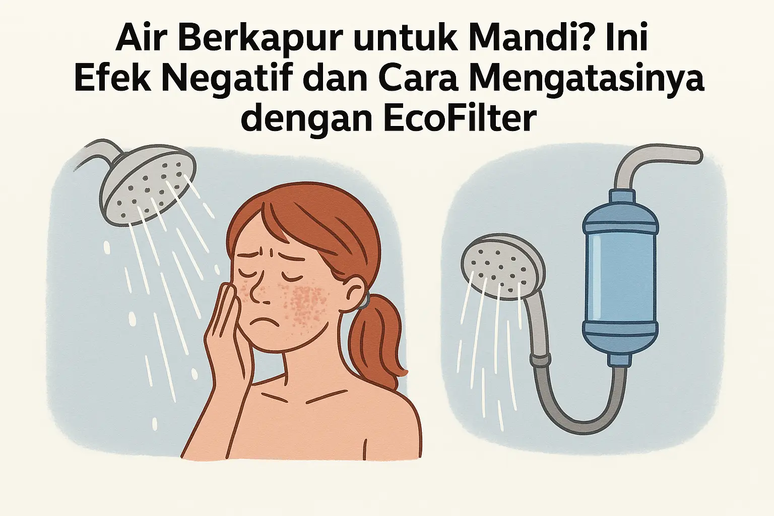 Air Berkapur untuk Mandi? Ini Efek Negatif dan Cara Mengatasinya dengan EcoFilter