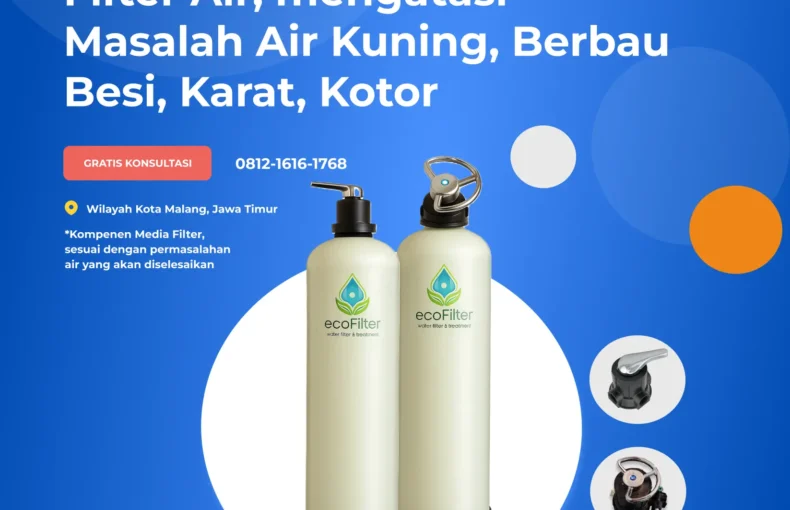 filter air kuning, bau besi, karat, kotor