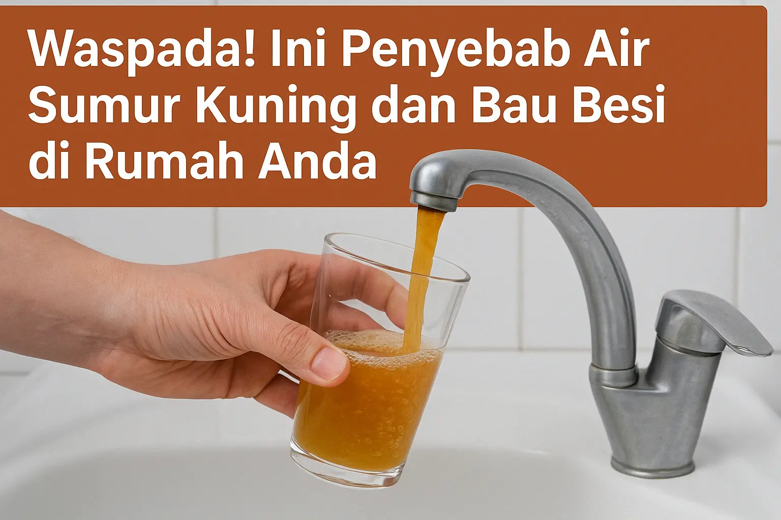 air sumur kuning dan bau besi