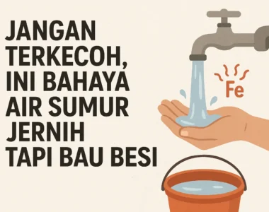 air sumur jernih tapi bau besi