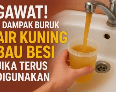 dampak buruk air kuning bau besi