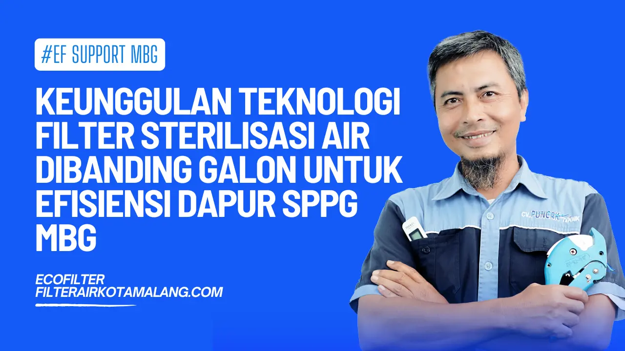 keunggulan teknologi filter air dibanding galon untuk dapur mbg