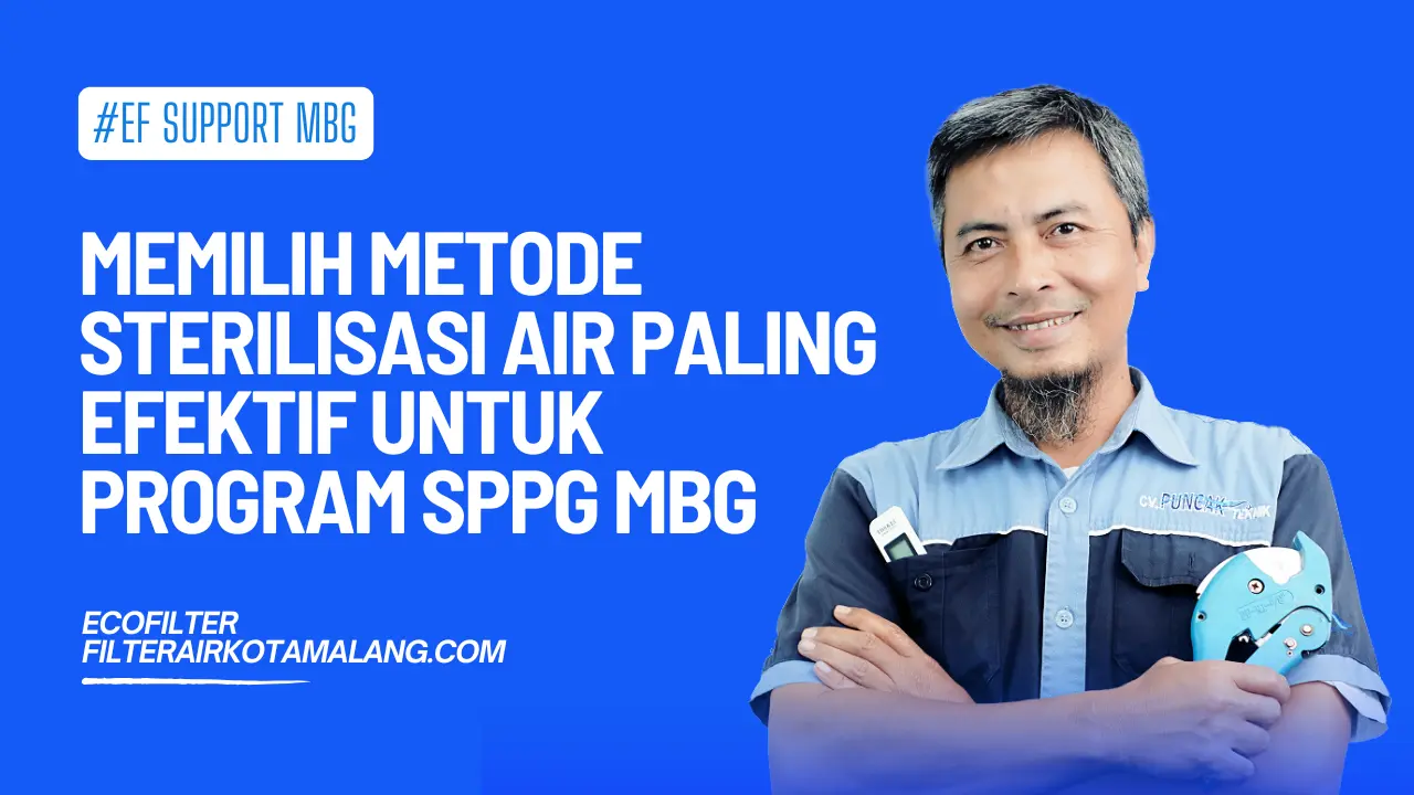 metode sterilisasi air untuk program sppg mbg