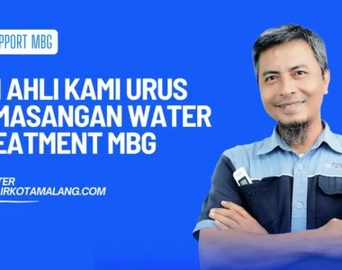 tim ahli ecofilter urus pemasangan water treatment mbg