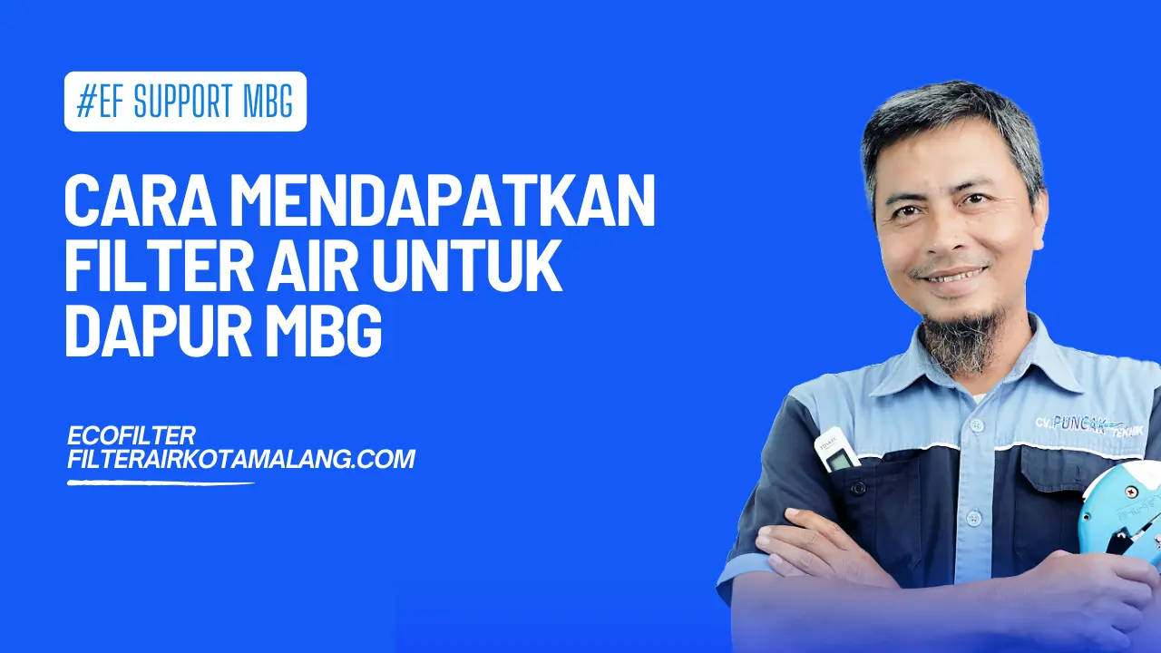 cara mendapatkan filter air untuk dapur mbg