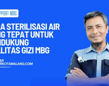 cara sterilisasi air untuk mendukung kualitas gizi mbg