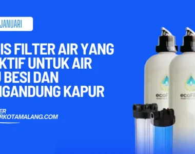 jenis filter air bau besi kapur