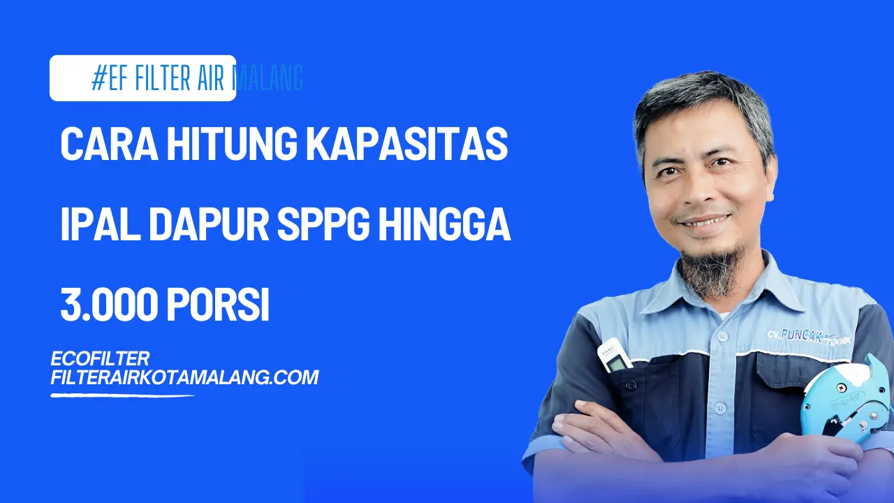 Cara Hitung Kapasitas IPAL Dapur SPPG hingga 3.000 Porsi